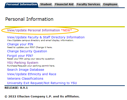 change-view-personal-information-ysu